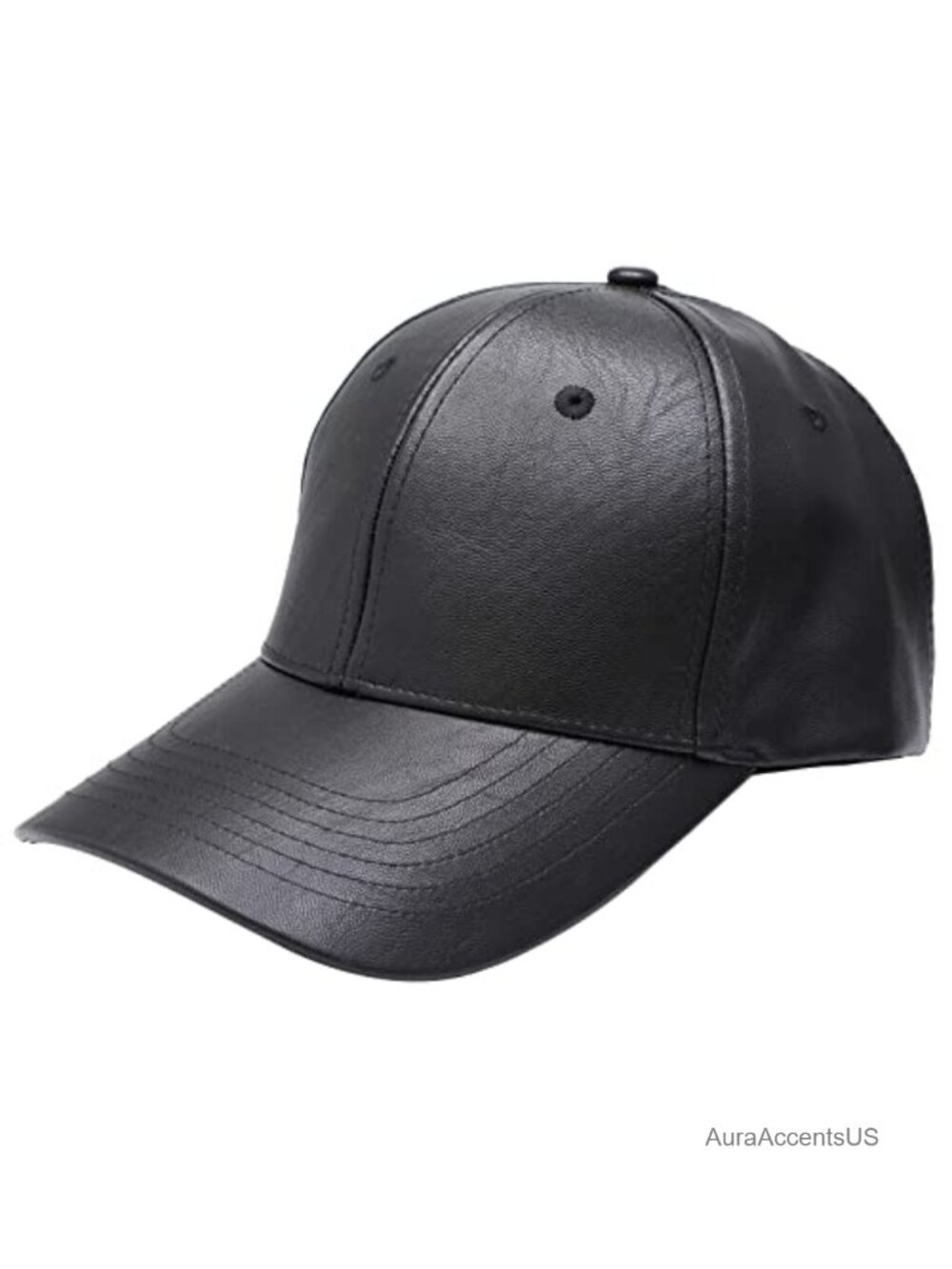 PU Leather Classic Baseball Cap Adjustable Unisex